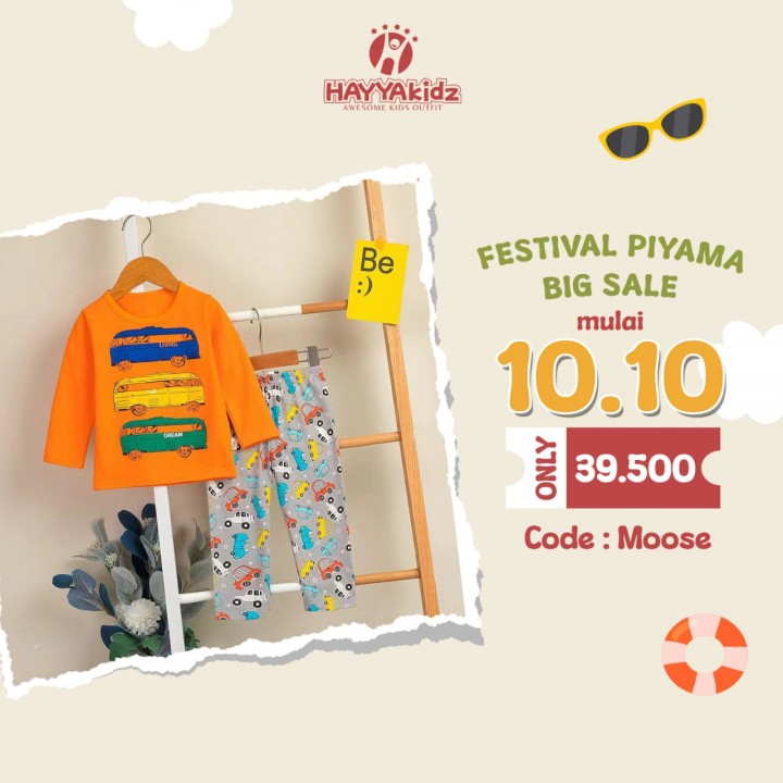 SERI 1 MOOSE  PENDEK PANJANG SET PIYAMA