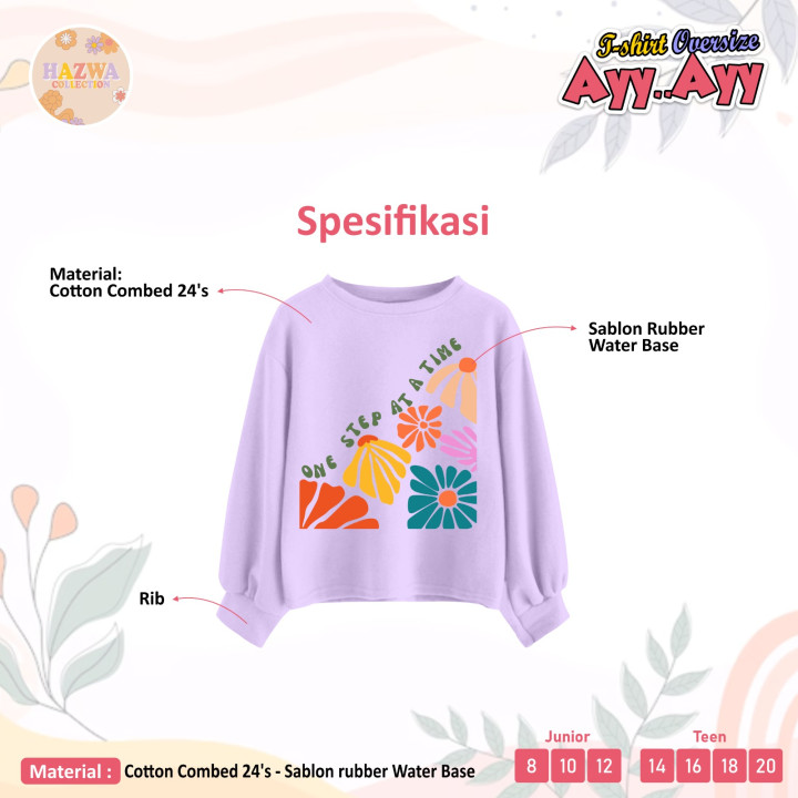 PO TSHIRT OVERSIZE AYY AYY BY HAZWA