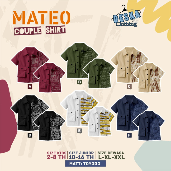 PO MATEO COUPLE SHIRT BY DESKA CLOTING