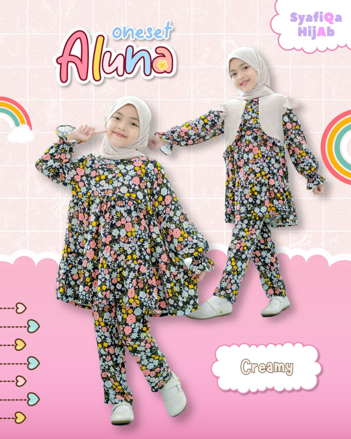 PO ONESET ALUNA PLUS HIJAB BY SYAFIQA