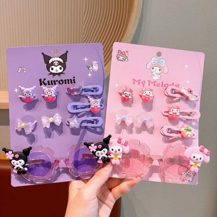 FAST PO 3IN1 JEPIT IKAT KACAMATA SET SANRIO