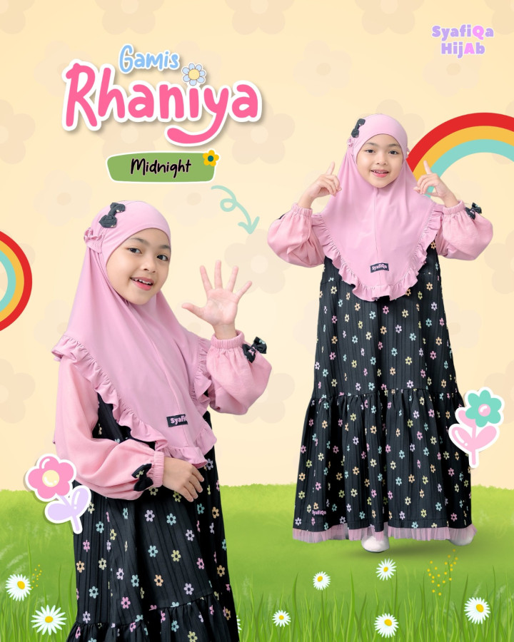 PO GAMIS RHANIYA SET BY SYAFIQA HIJAB