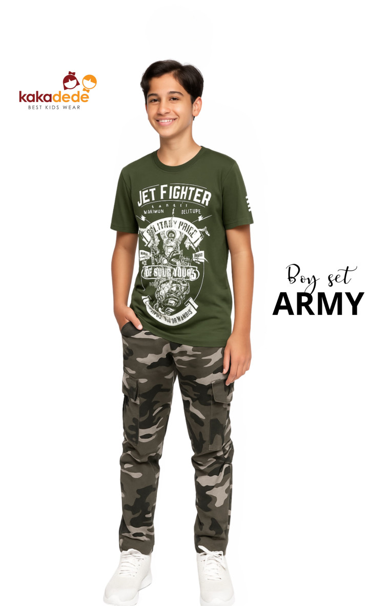 PO BOY SET ARMY (KIDS) BY KAKADEDE
