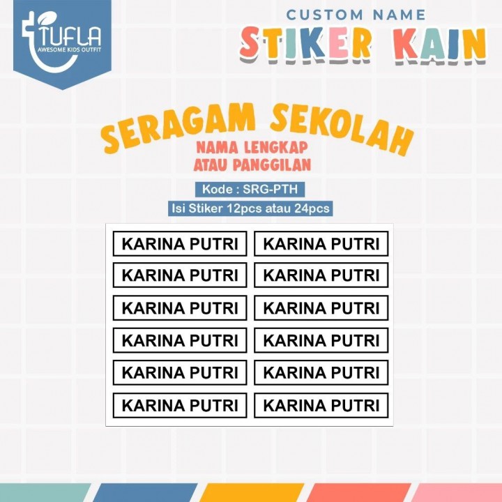 PO STIKER KAIN SERAGAM SEKOLAH