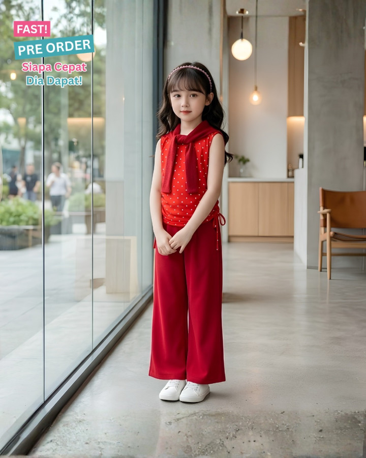 FAST PO JESICA POLKADOT SET 