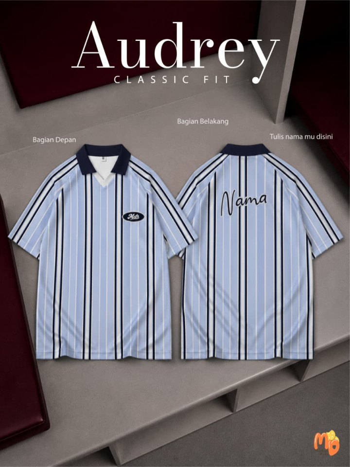 PO TSHIRT JERSEY AUDREY SPORTY CUSTOM NAMA BY MASTER KIDDOS