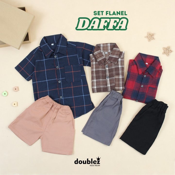 PO SET FLANEL DAFFA BY DOUBLEZ