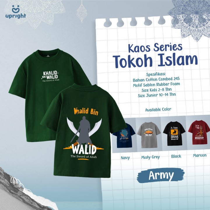 PO KAOS SERIES TOKOH ISLAM BY UPRIGHT KIDS