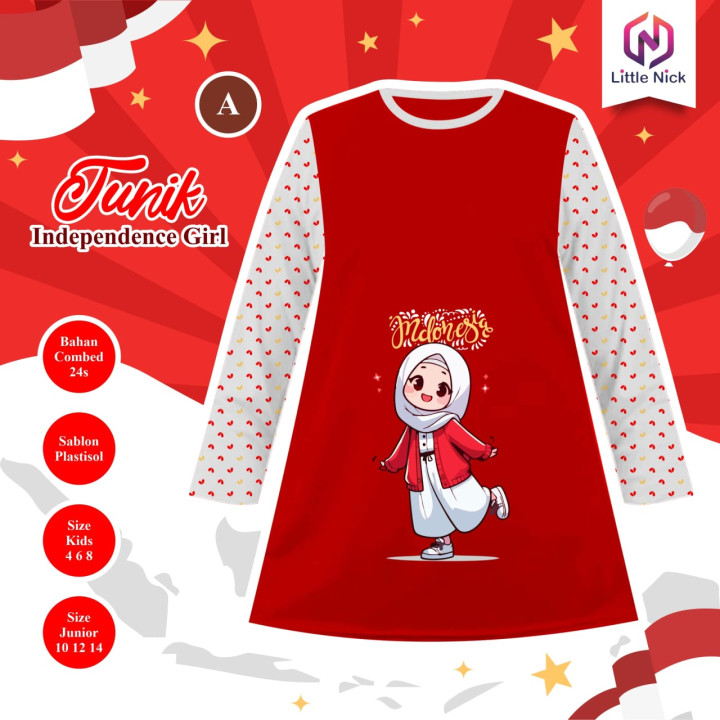 PO TUNIK INDEPENDENCE GIRL BY LITTLE NICK