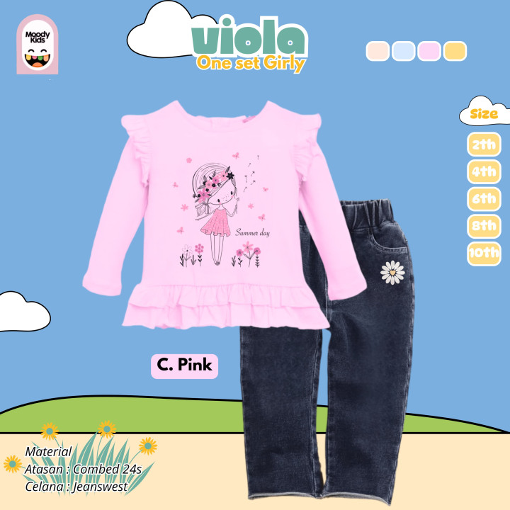 PO VIOLA ONE SET GIRL BY MOODYKIDS