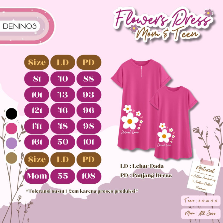 PO FLOWER DRESS BY DENINOS