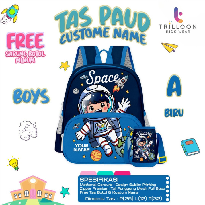 PO TAS PAUD CUSTOM NAME BY TRILLOON