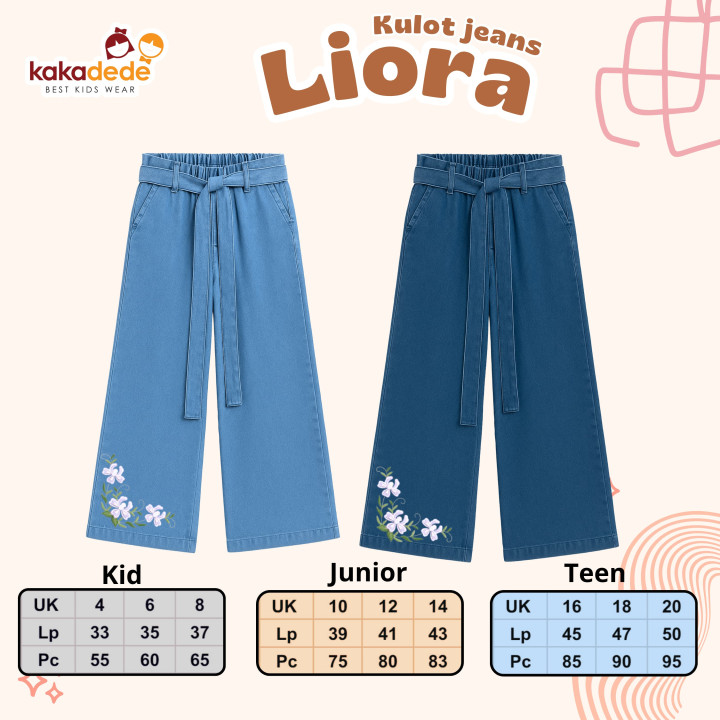 PO KULOT JEANS LIORA BY KAKADEDE