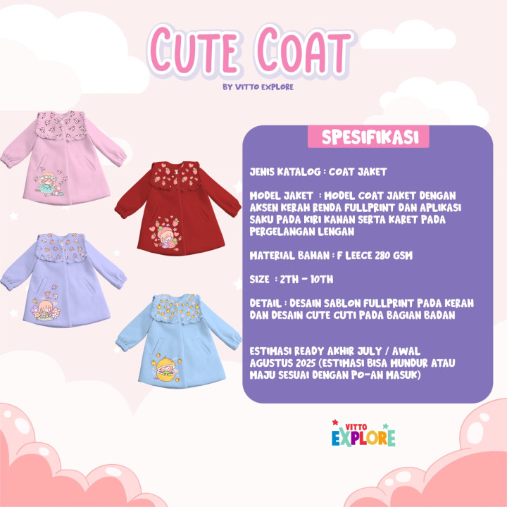 PO CUTE COAT JACKET BY VITTO EXPLORE