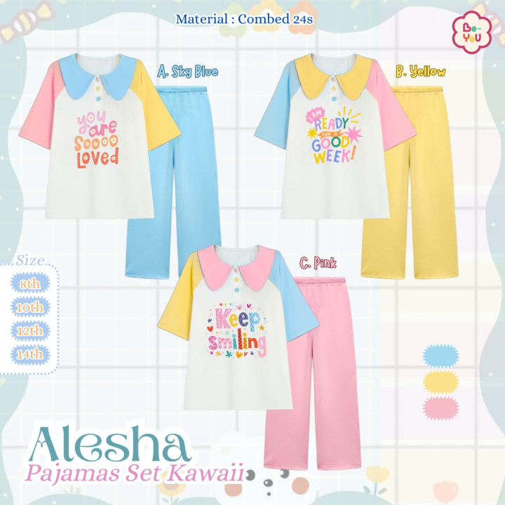 PO ALESHA PAJAMAS SET KAWAII BY BE YOU