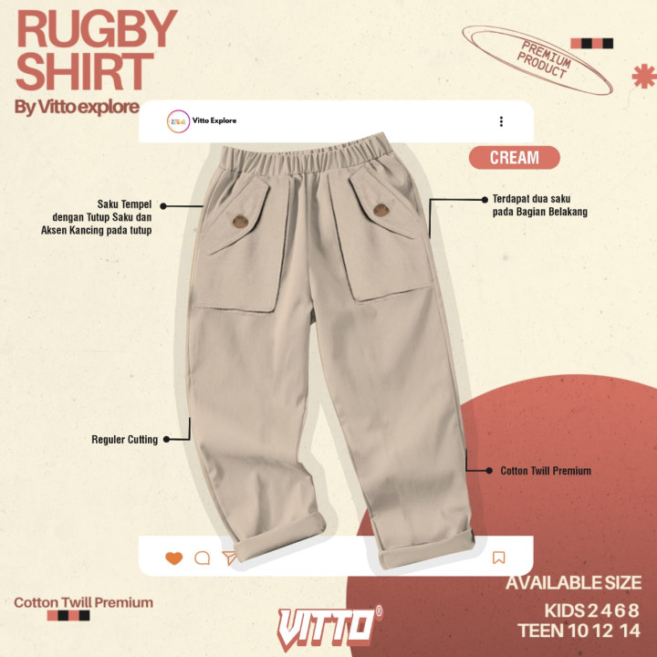 PO CELANA ONLY RUGBY SHIRT BY VITTO