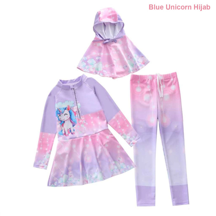 FAST PO 3IN1 TUNIK GIRL SERIES BAJU RENANG