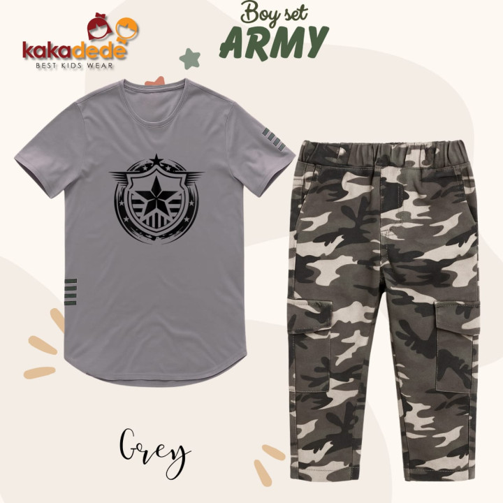 PO BOY SET ARMY (KIDS) BY KAKADEDE