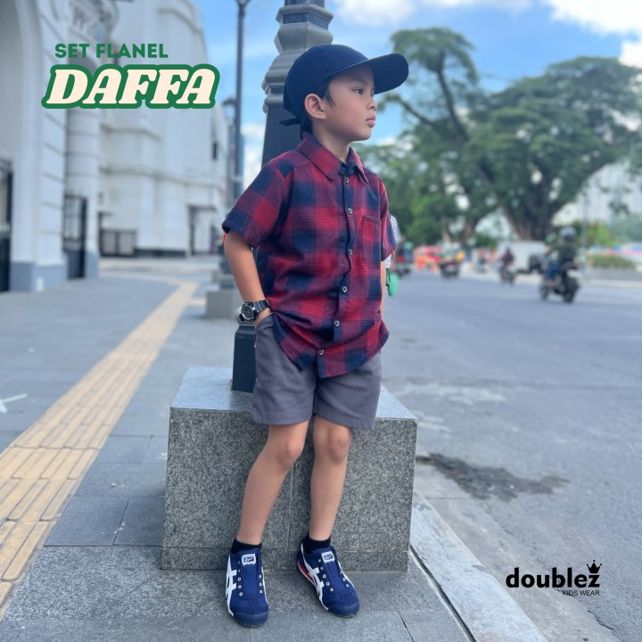 PO SET FLANEL DAFFA BY DOUBLEZ