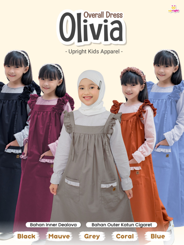 PO OLIVIA OVERALL DRESS BY UPRIGHT