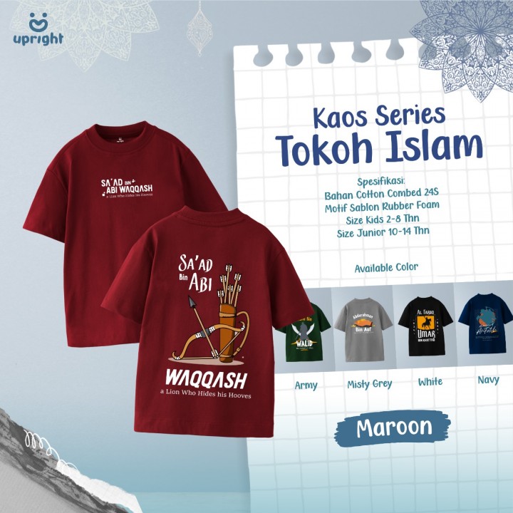 PO KAOS SERIES TOKOH ISLAM BY UPRIGHT KIDS