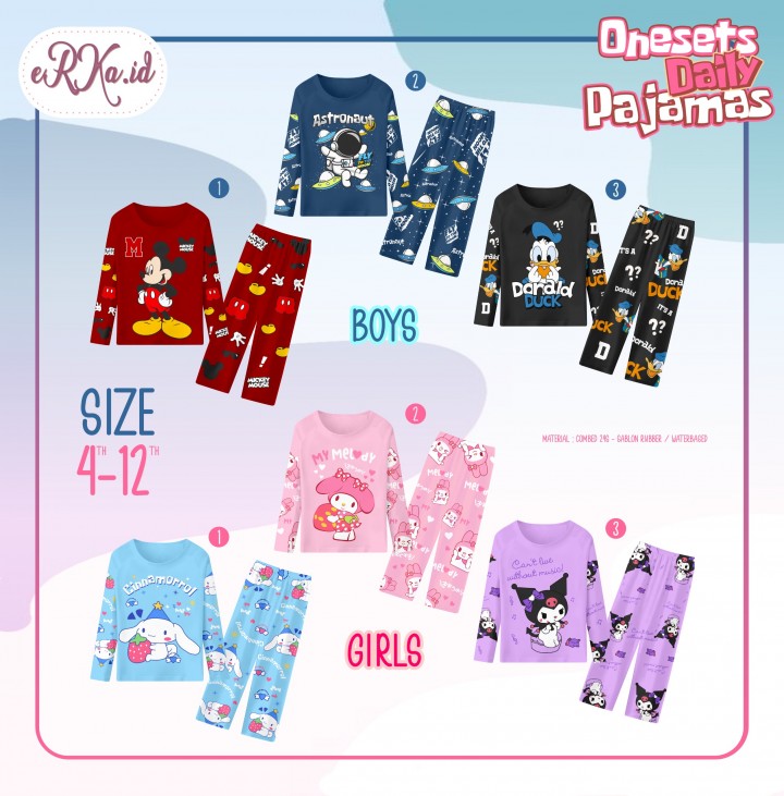 PO ONESET DAILY PAJAMAS BY ERKA.ID