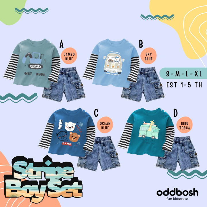 PO STRIPE BOY SET BY ODDBOSH