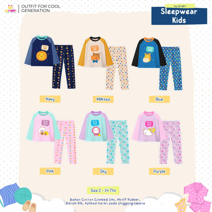 PO SLEEPWEAR KIDS BY UPRIGHT 