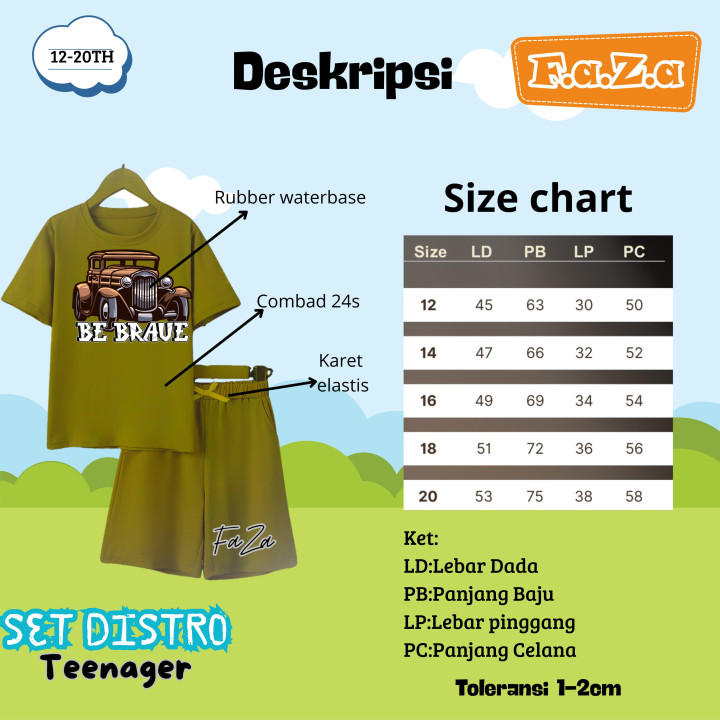 PO SET DISTRO TEENAGER BY FAZA