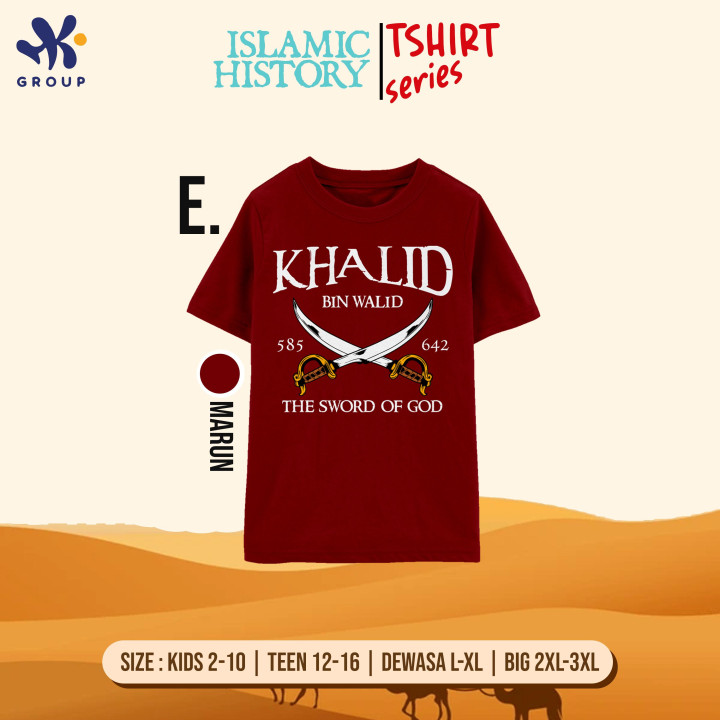 PO ISLAMIC HISTORY TSHIRT (KIDS & TEEN) BY HK GRUP