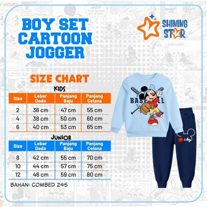 BOY SET CARTOON JOGGER BY SHINING STAR