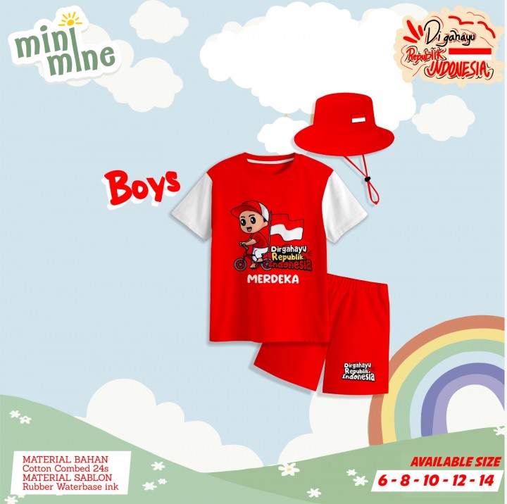 PO SET KEMERDEKAAN BUCKET HAT BY MINIMINE