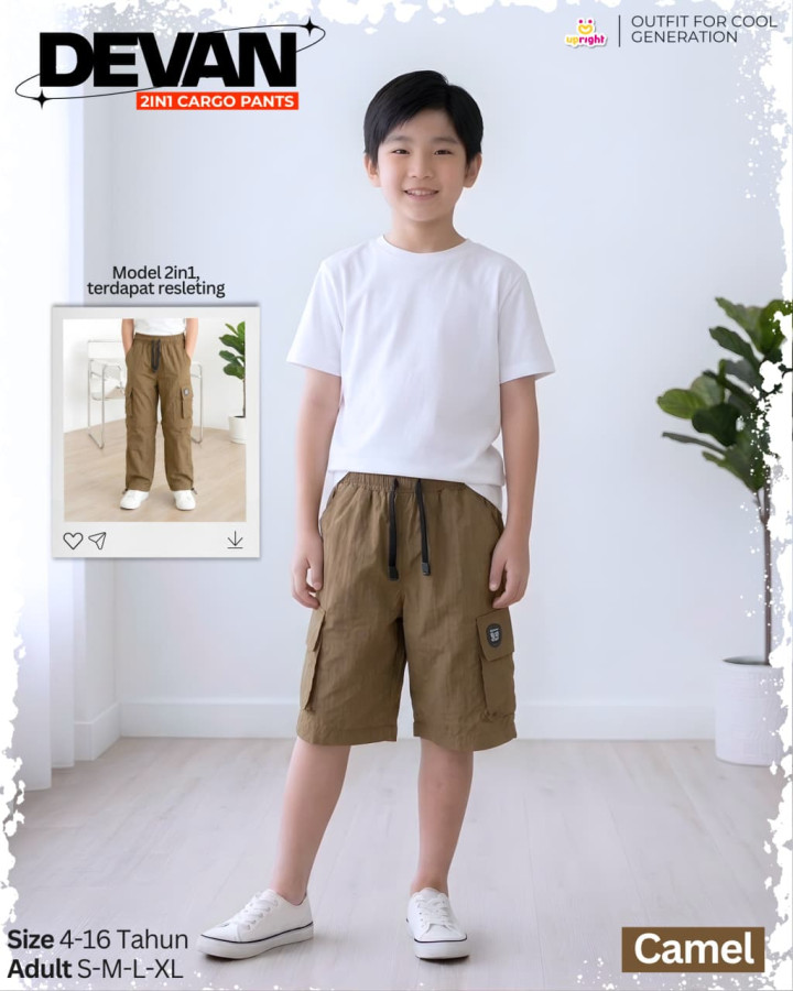 PO DEVAN 2IN1 CARGO PANTS BY UPRIGHT