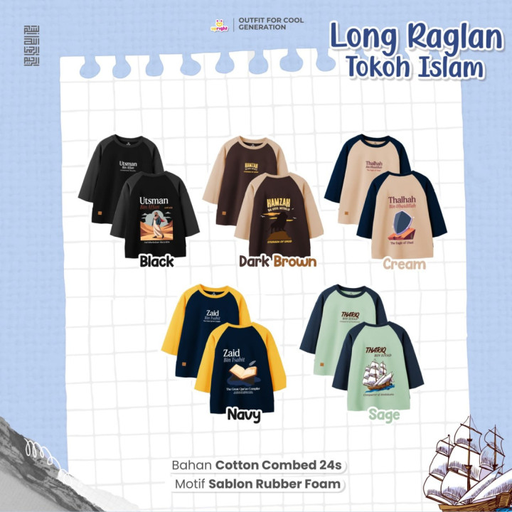 READY STOK LONG RAGLAN TOKOH ISLAM BY UPRIGHT