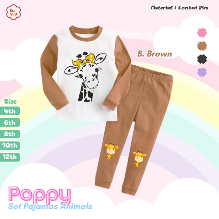 PO POPPY SET PAJAMAS ANIMAL BY BE YOU