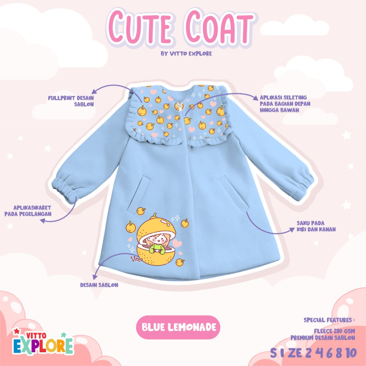 PO CUTE COAT JACKET BY VITTO EXPLORE