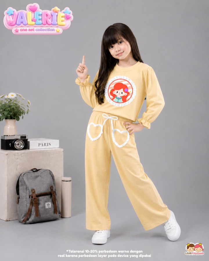 PO SET  VALERIE COLLECTION BY LITTLE KING QUEEN