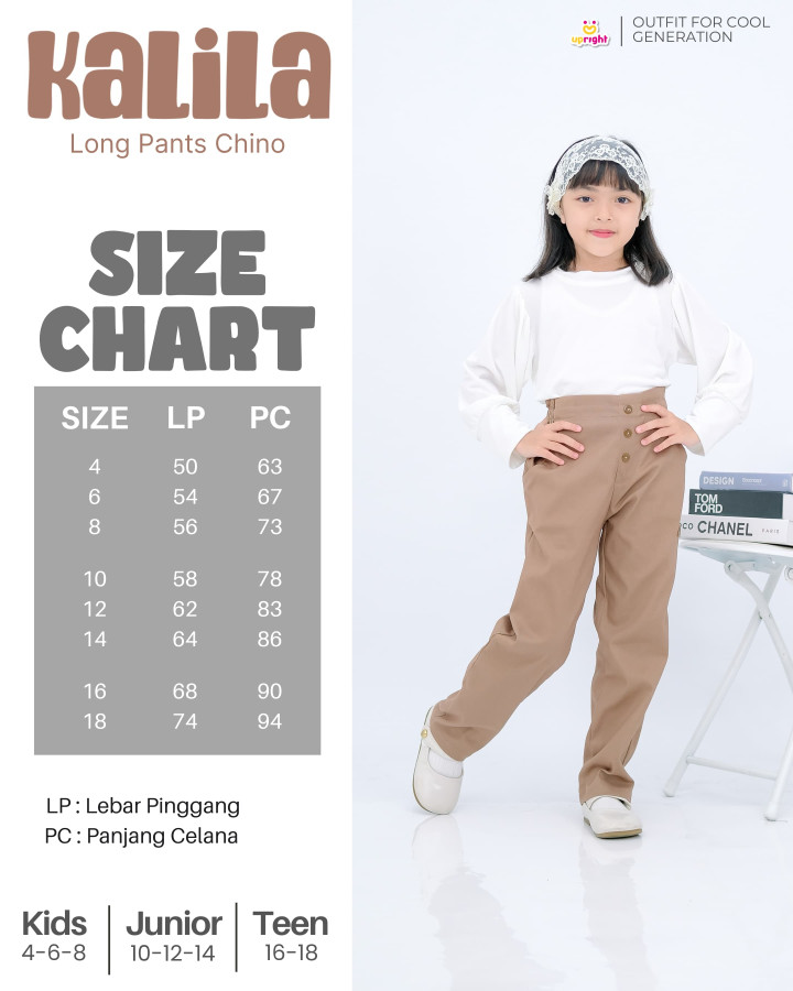 PO KALILA LONG PANTS CHINO BY UPRIGHT