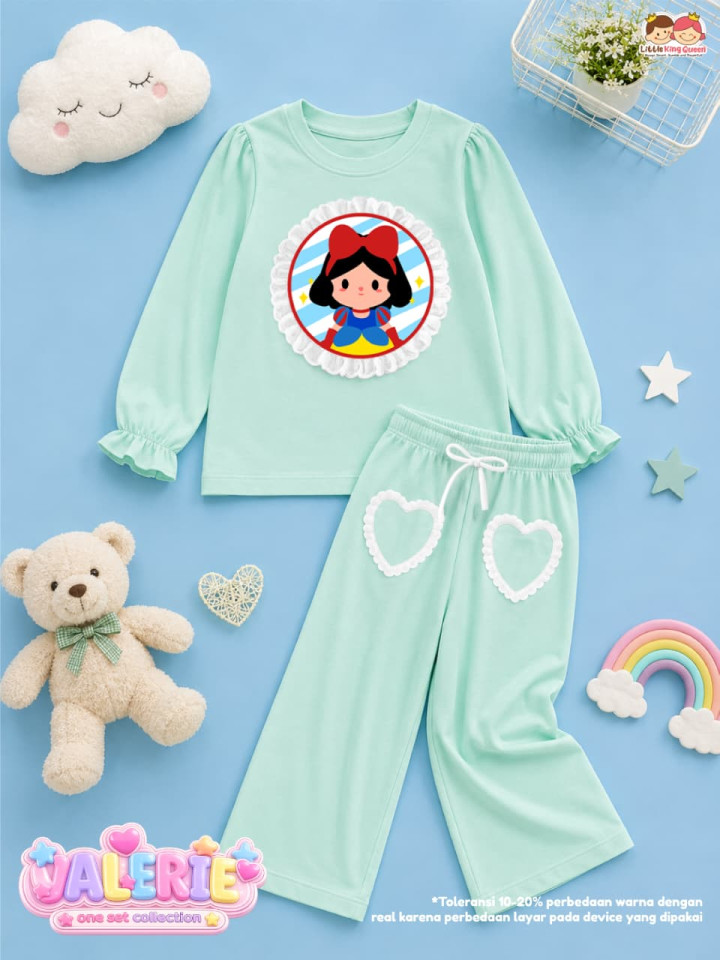 PO SET  VALERIE COLLECTION BY LITTLE KING QUEEN