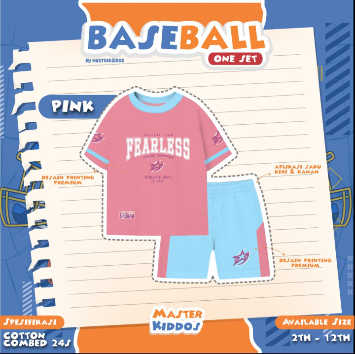 PO ONE SET BASEBALL BY MASTER KIDDOS