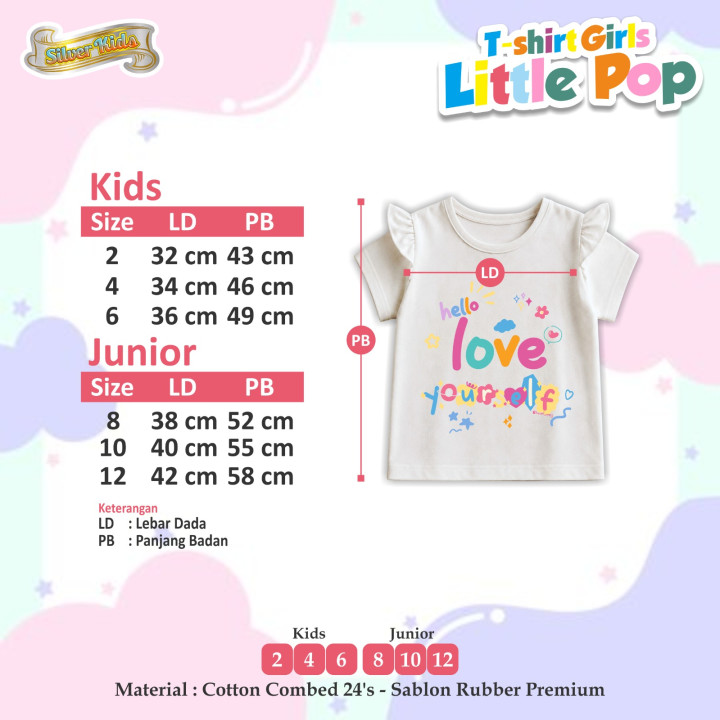 PO T-SHIRT LITTLE POP BY SILVER KIDS