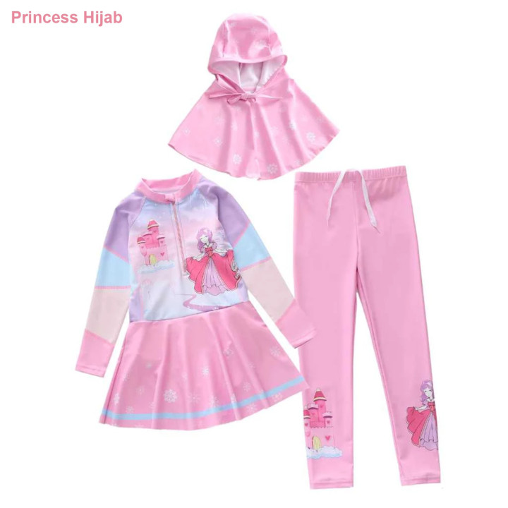 FAST PO 3IN1 TUNIK GIRL SERIES BAJU RENANG