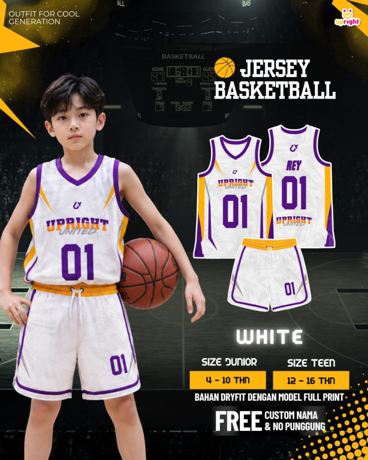 PO JERSEY BASKETBALL CUSTOM NAMA & NOMOR PUNGGUNG BY UPRIGHT