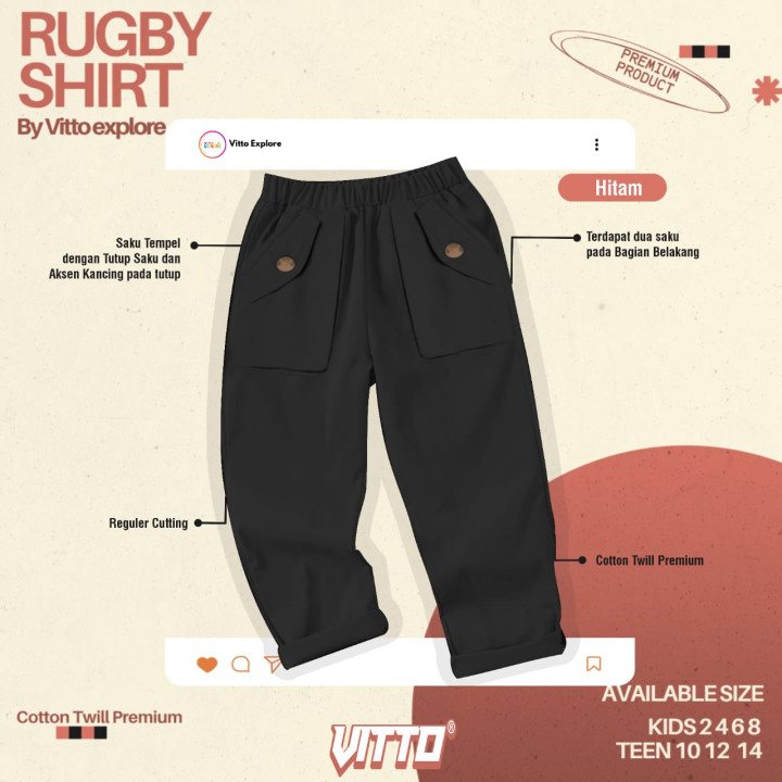 PO CELANA ONLY RUGBY SHIRT BY VITTO