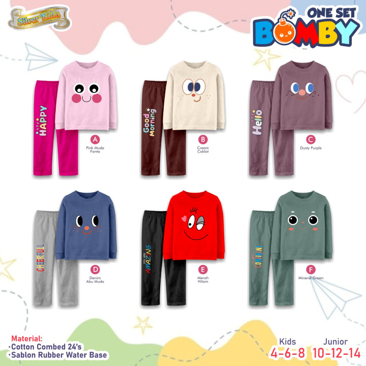 PO SET PIYAMA BOMBY BY SILVER KIDS
