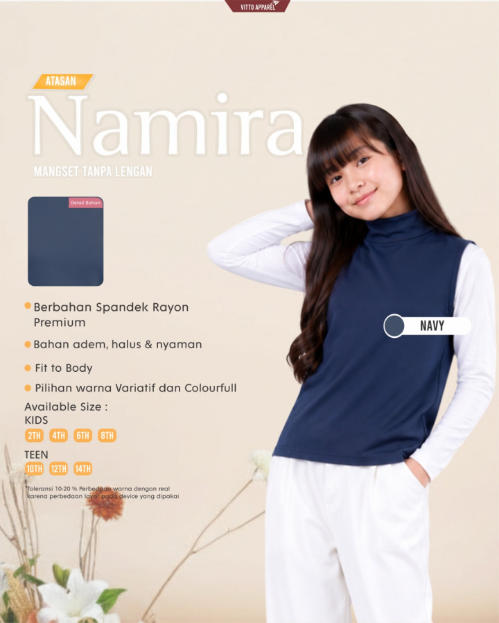 PO NAMIRA MANSET ANAK KUTUNG BY VITTO APPAREL