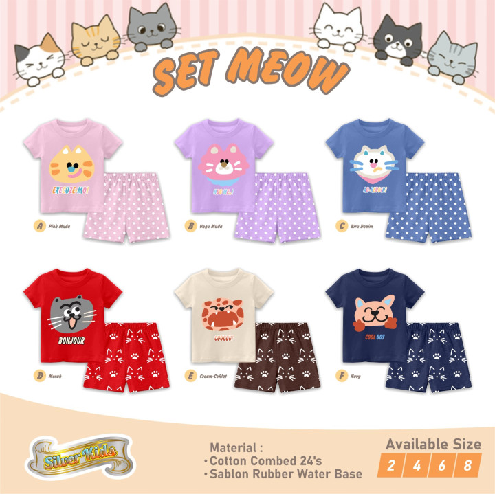 PO SET MEOW BY SILVER KIDS