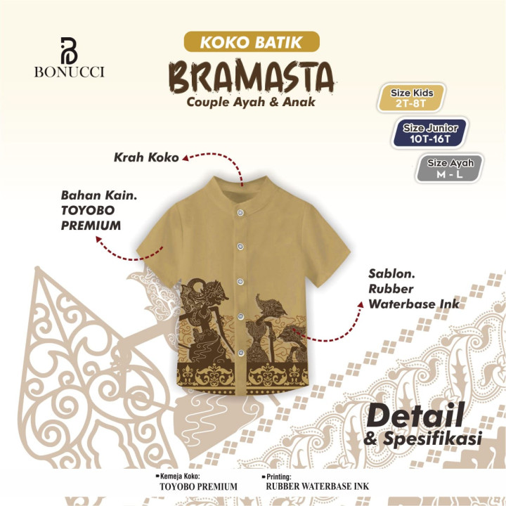 READY STOK KOKO BRAMASTA (KIDS) BY BONUCCI