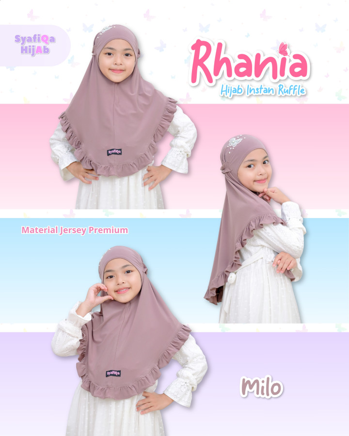 FAST PO RHANIA HIJAB INSTAN RUFFLE BY SYAFIQA