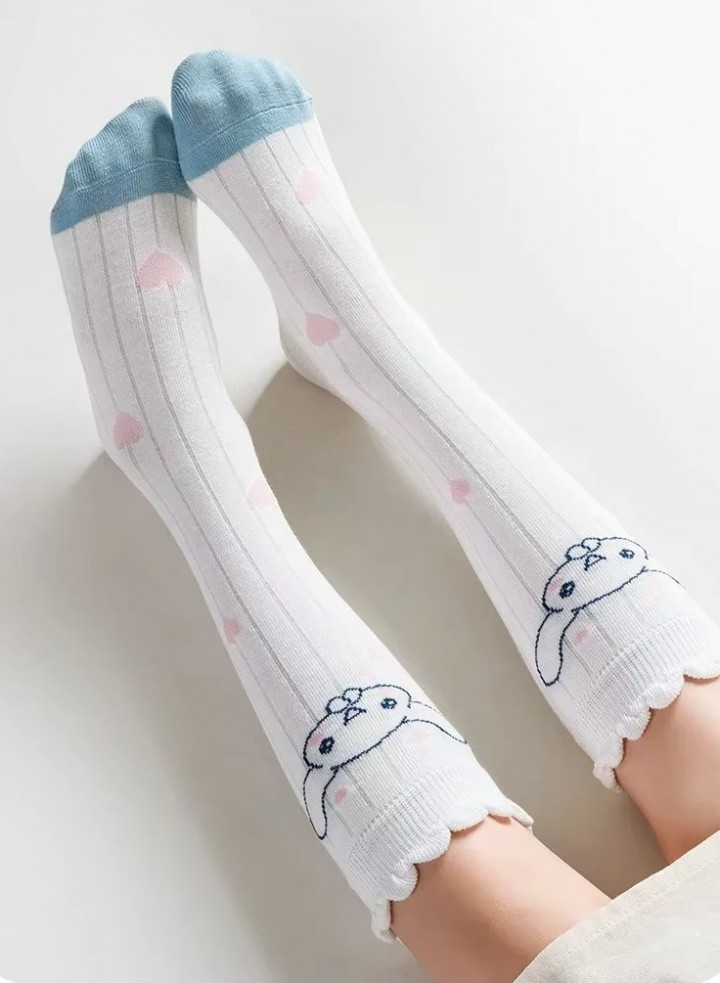 FAST PO MARU COTTON CALF SOCKS - CINNAMOROLL SERIES